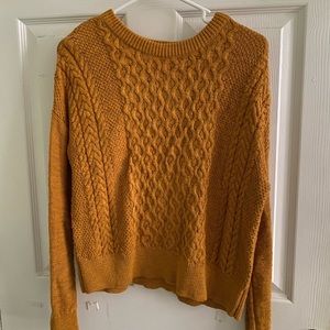 Fall color quilted sweater